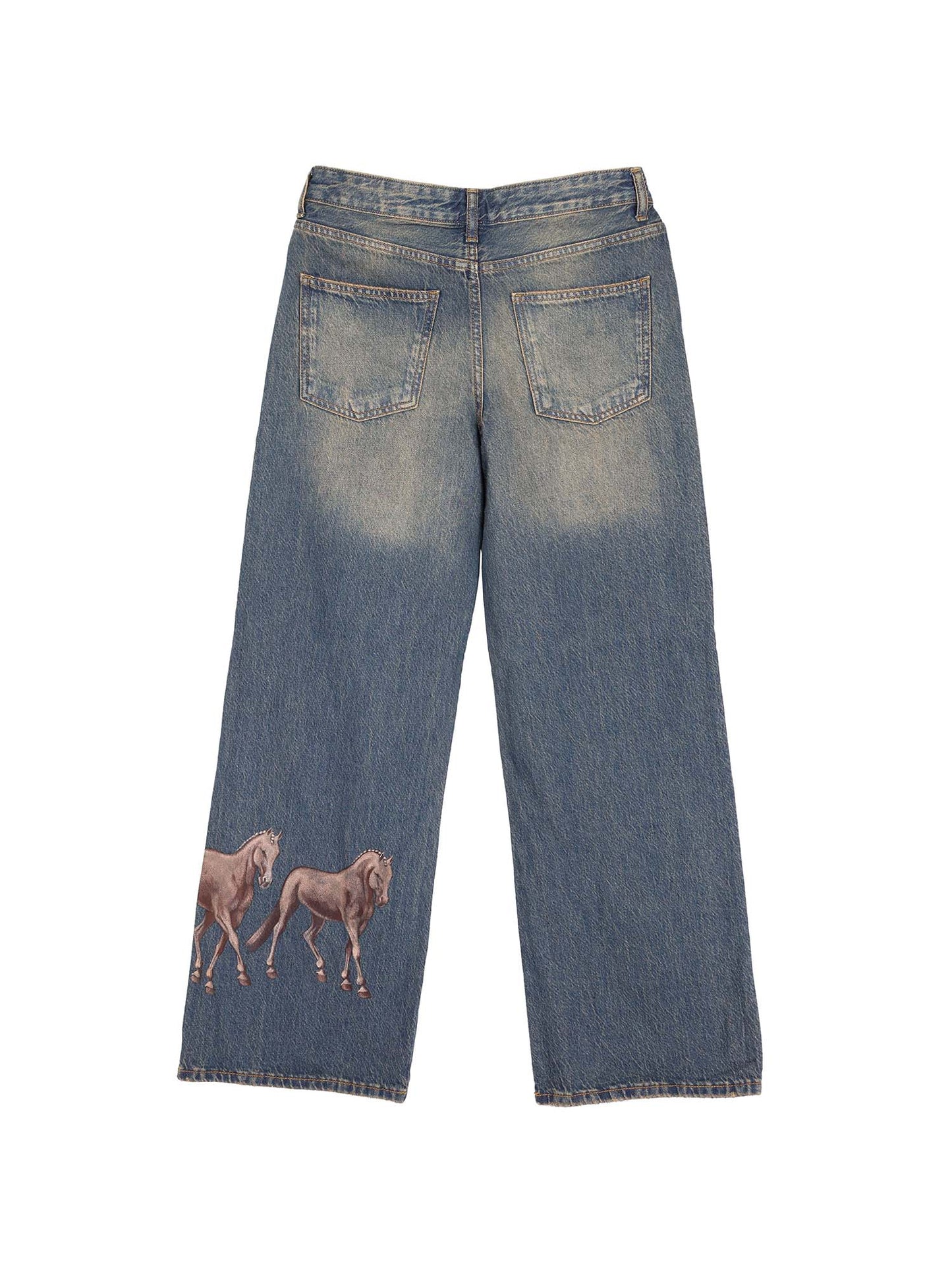 Jeans Denim Largo a Palazzo - Donne e cavalli