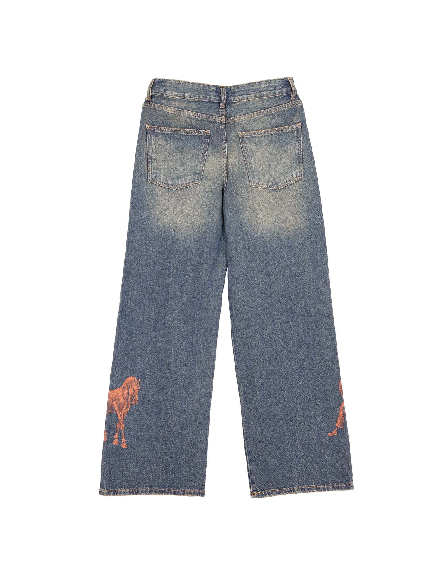 Jeans Denim Largo a Palazzo - Donne e cavalli